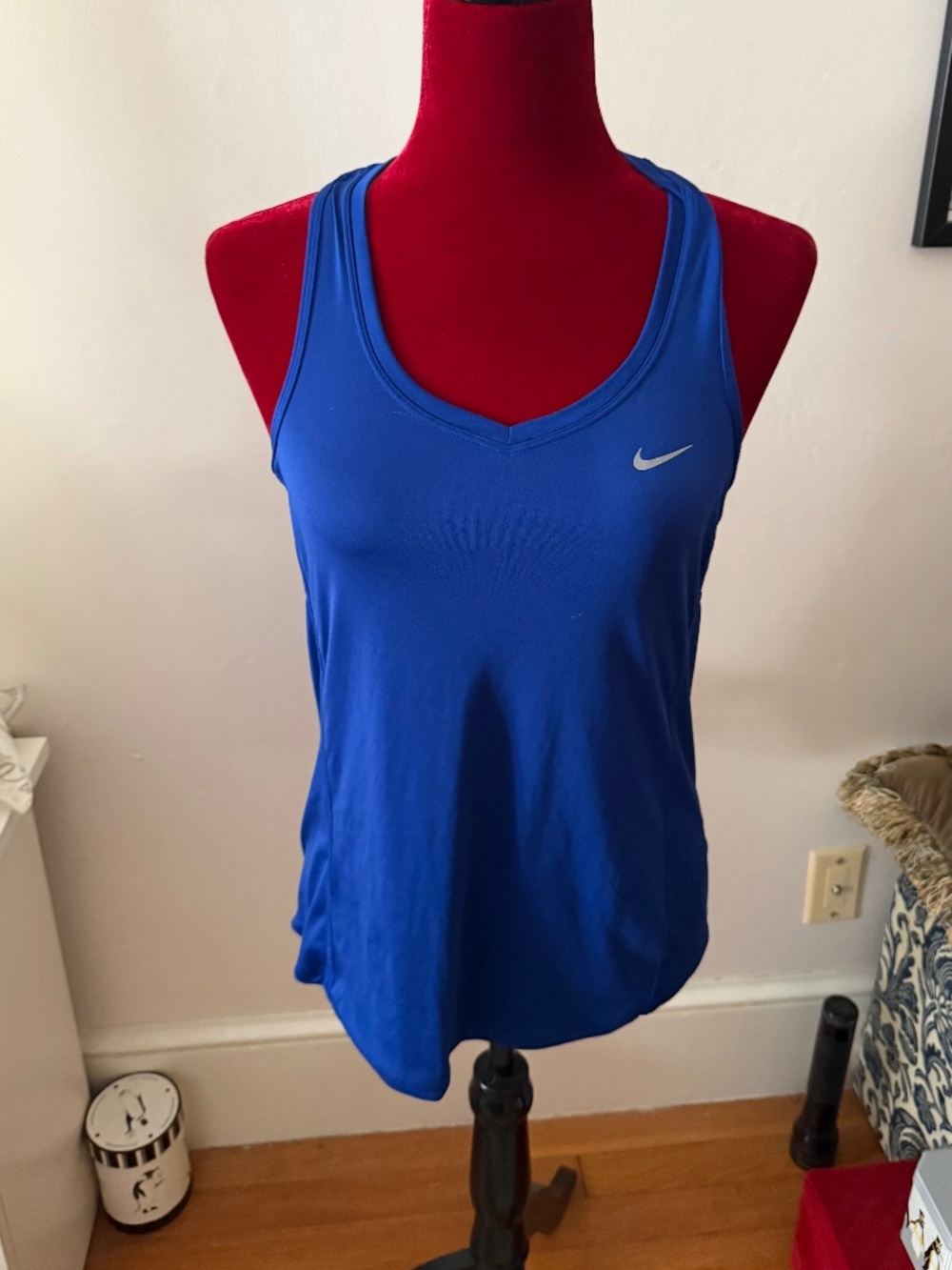 Nike Dri Fit Wms Blue Tank Top size Med